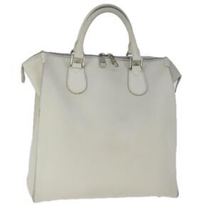 LOUIS VUITTON Naxos Cabas Hand Bag Leather White M95887